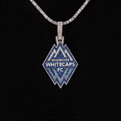 Vancouver Whitecaps FC Official MLS Logo Pendant in White Gold
