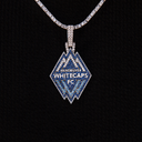 Colgante con el logotipo oficial de la MLS de los Vancouver Whitecaps FC en oro blanco