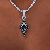 Las Vegas Aces Official WNBA Logo Pendant in White Gold
