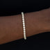 Iced Mini Clustered Tennis Bracelet in Yellow Gold