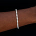 Iced Mini Clustered Tennis Bracelet in White Gold
