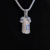 Dallas Cowboys Brandon Aubrey Jersey Pendant in White Gold