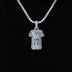Dallas Cowboys Brandon Aubrey Jersey Pendant in White Gold