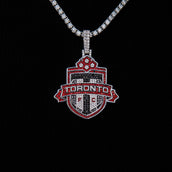 Toronto FC Official MLS Logo Pendant in White Gold