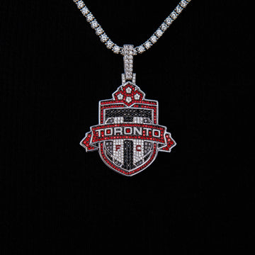 Toronto FC Official MLS Logo Pendant in White Gold