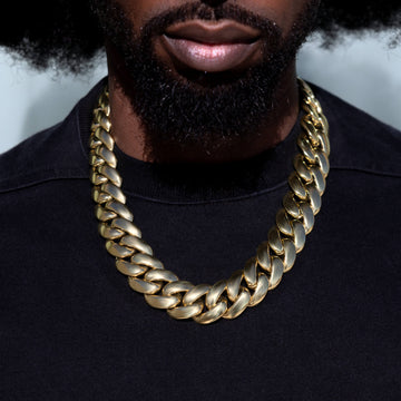 Miami Cuban Chain in Yellow Gold - 25mm