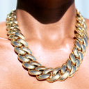 Miami Cuban Chain Necklace in Yellow Gold - 25mm