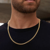 GLD Cuban Link Chain in Yellow Gold - 5mm
