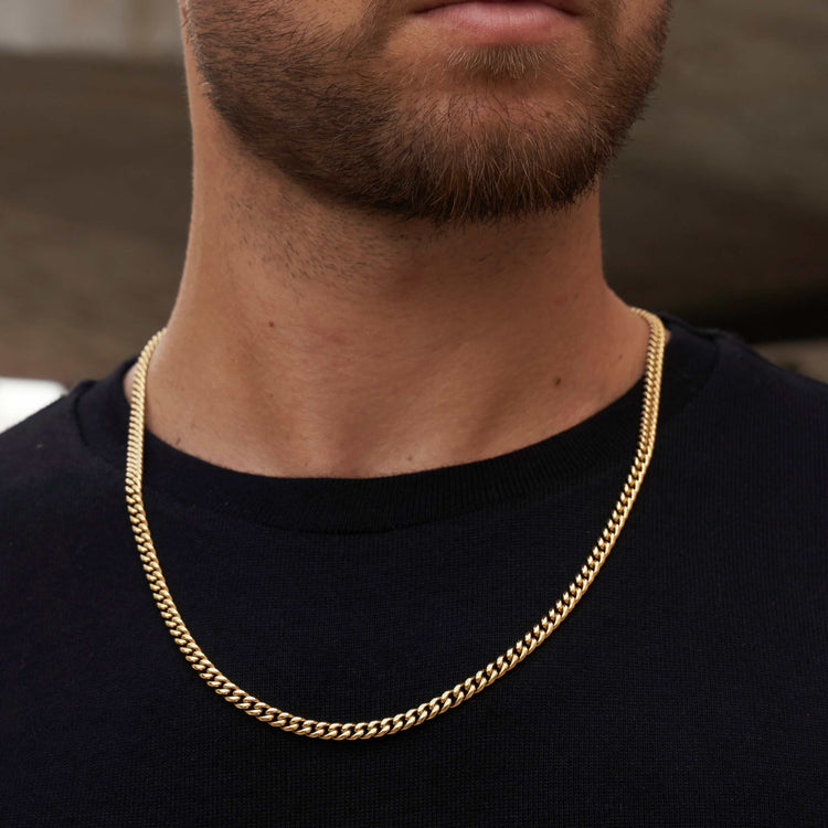 Cuban Link Chain in Yellow Gold 5mm The GLD Shop