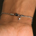 Pulsera de cadena Figaro en negro - 2 mm