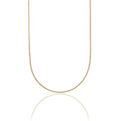 Franco Necklace in Hollow Yellow Gold - 2mm