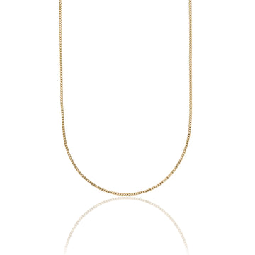 Franco Necklace in Hollow Yellow Gold - 2mm