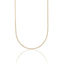 Cadena Franco de Oro Hueco Amarillo - 2mm