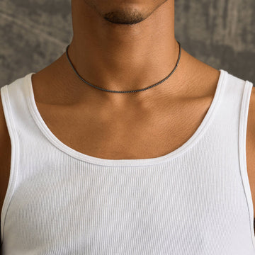 Palm Chain in Black - 2mm