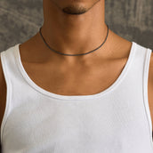 Palm Chain in Black - 2mm