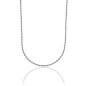 Solid White Gold Rope Chain (2mm)