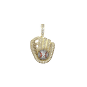 Iced Baseball Pendant