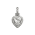 Heart and Cross Set in White Gold