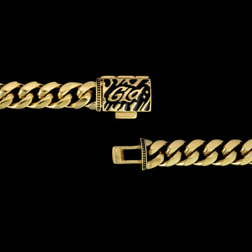 GLD Cuban Signature en Oro Amarillo - 6mm