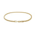 Franco Chain Bracelet in Hollow Yellow Gold - 2mm