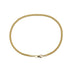 Franco Chain Bracelet in Hollow Yellow Gold - 2mm