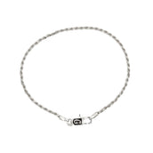 Rope Chain Bracelet in Sterling Silver - 2mm