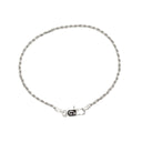 Rope Chain Bracelet in Sterling Silver - 2mm