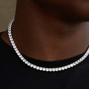 Diamond Tennis Chain in White Gold- 5mm