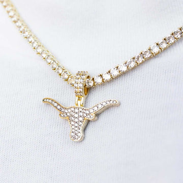 Colgante oficial con micro logo de los Texas Longhorns de la NCAA