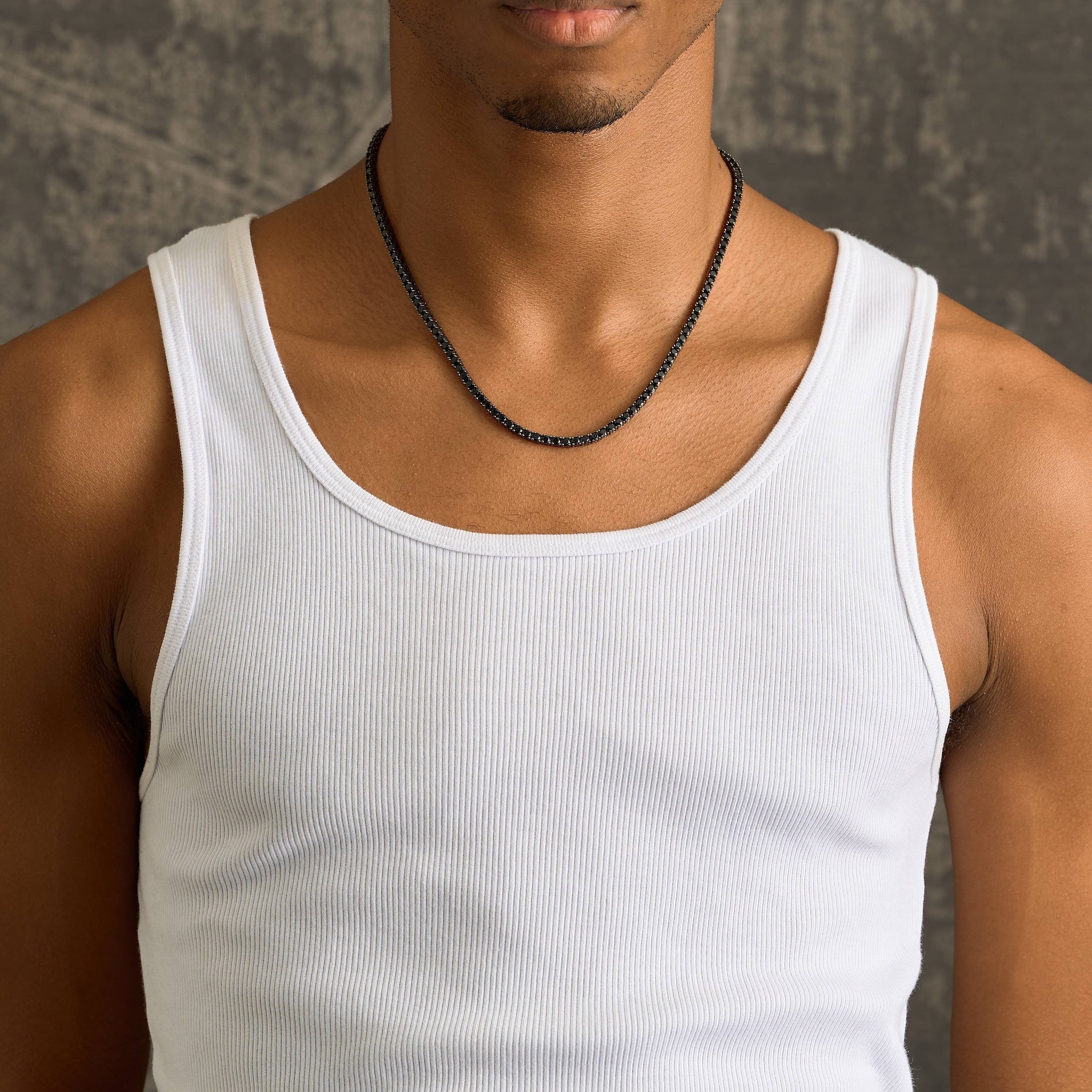 GLD Promo Black Diamond Tennis Chain in Black - 3mm