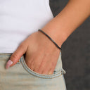 Pulsera Cadena Franco en Negro - 3mm