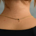 Micro Box Necklace in Yellow Gold - 1.5mm