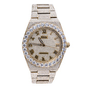 42MM Fully Iced Moissanite Alpha Era® in Gold