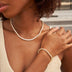 Moissanite Tennis Necklace + Bracelet Bundle in Yellow Gold Vermeil - 3MM