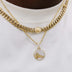 Cadena cubana Miami de 8 mm Golden State Warriors - Oro