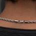Rope Chain in White Gold- 6mm