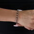 Ruby Baguette Tennis Bracelet in White Gold - 4MM
