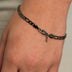 Figaro Chain Bracelet in Black - 4mm