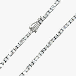 Collar de tenis de diamantes de 3 mm