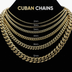 Diamond Cuban Necklace in Rose/White Gold - 8.5mm