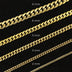 Cadena Cubana de Diamantes en Oro Amarillo - 8.5mm