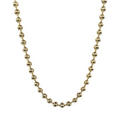 Moon Cut Ball Chain in Solid Gold - 4mm