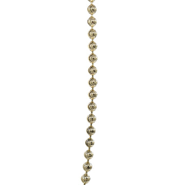 Moon Cut Ball Chain in Solid Gold - 4mm