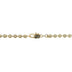 Moon Cut Ball Chain in Solid Gold - 4mm