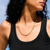 Moon Cut Ball Chain in Solid Gold - 4mm