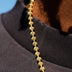 Moon Cut Ball Chain in Solid Gold - 4mm