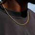 Moon Cut Ball Chain in Solid Gold - 4mm