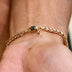 Pulsera de cadena de palma en oro rosa - 4mm