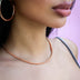 Palm Chain Necklace in Rose Gold - 4mm