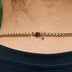 Palm Chain Necklace in Rose Gold - 4mm